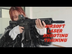 Airsoft Rifle Laser Cartucho Vibração de Gás Boca Laser Treinamento de Fogo Seco Laser Tiro Simulação