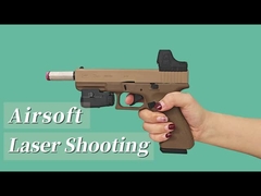 Pistola Airsoft Glock Cartucho Treinador Laser Vibração do Cano Simulação de Tiro a Laser