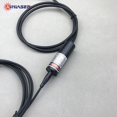 660nm 10mW 4um Single Mode Fiber Coupled Laser Module With Power Adjustable Knob