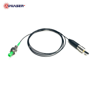 Diodo laser de fibra coaxial monomodo verde 520nm 50mW com núcleo de fibra de 3,5 µm